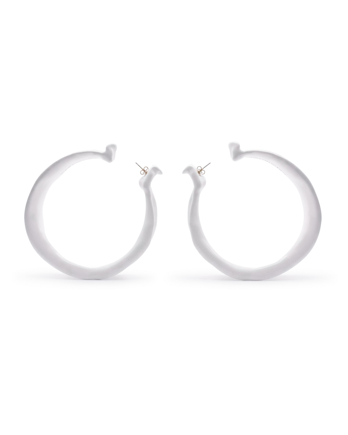 LARGE FAÏENCE HOOPS WHITE