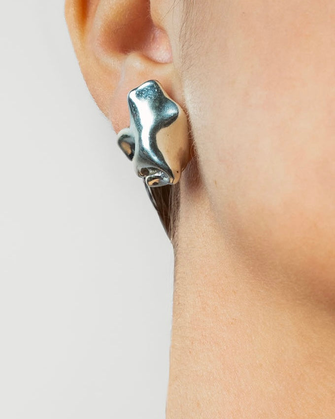 Faience Earrings Mini - silver 925