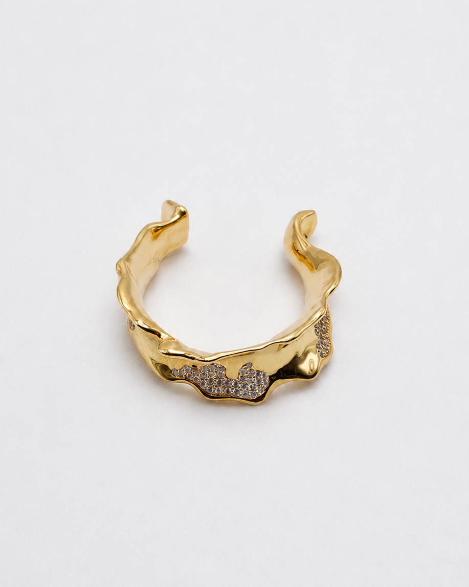 Faience Pavé Cuff