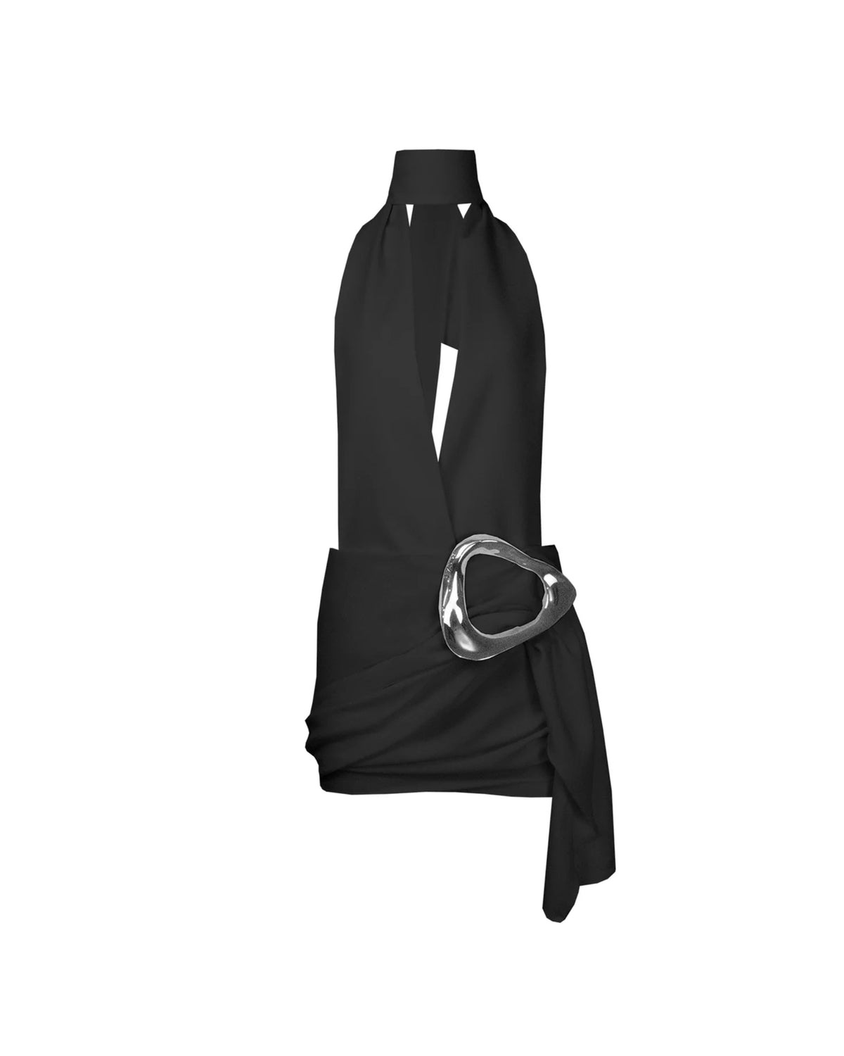 Faience Wrap-up Mini Dress