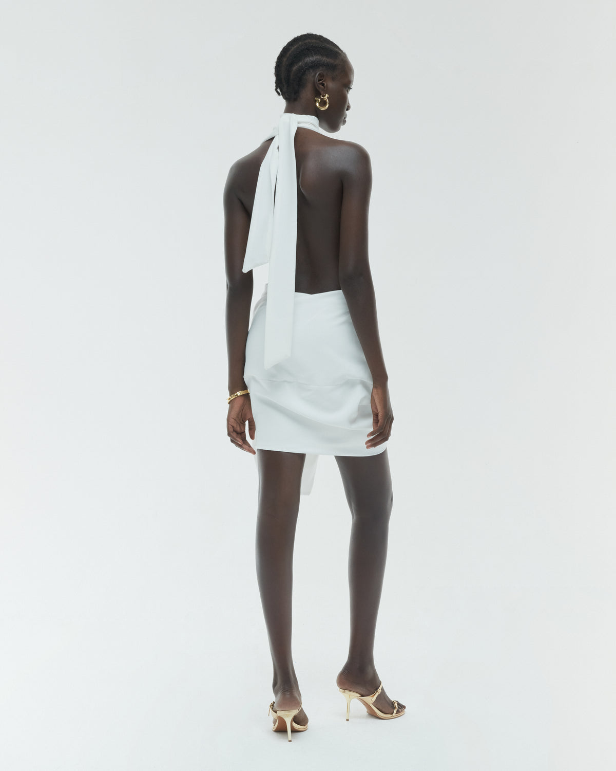 Faience Wrap-up Mini Dress