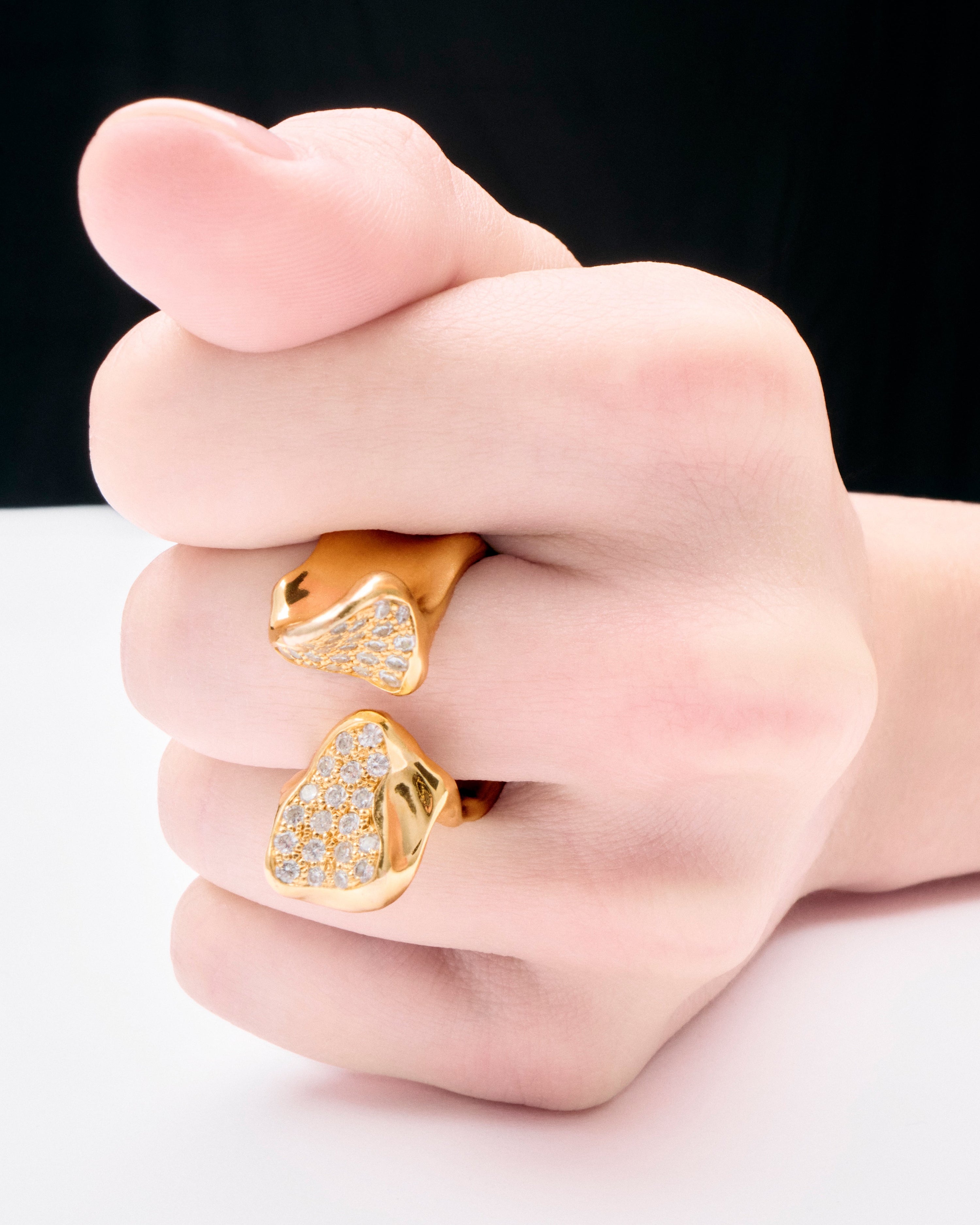 Faience Pavé Ring