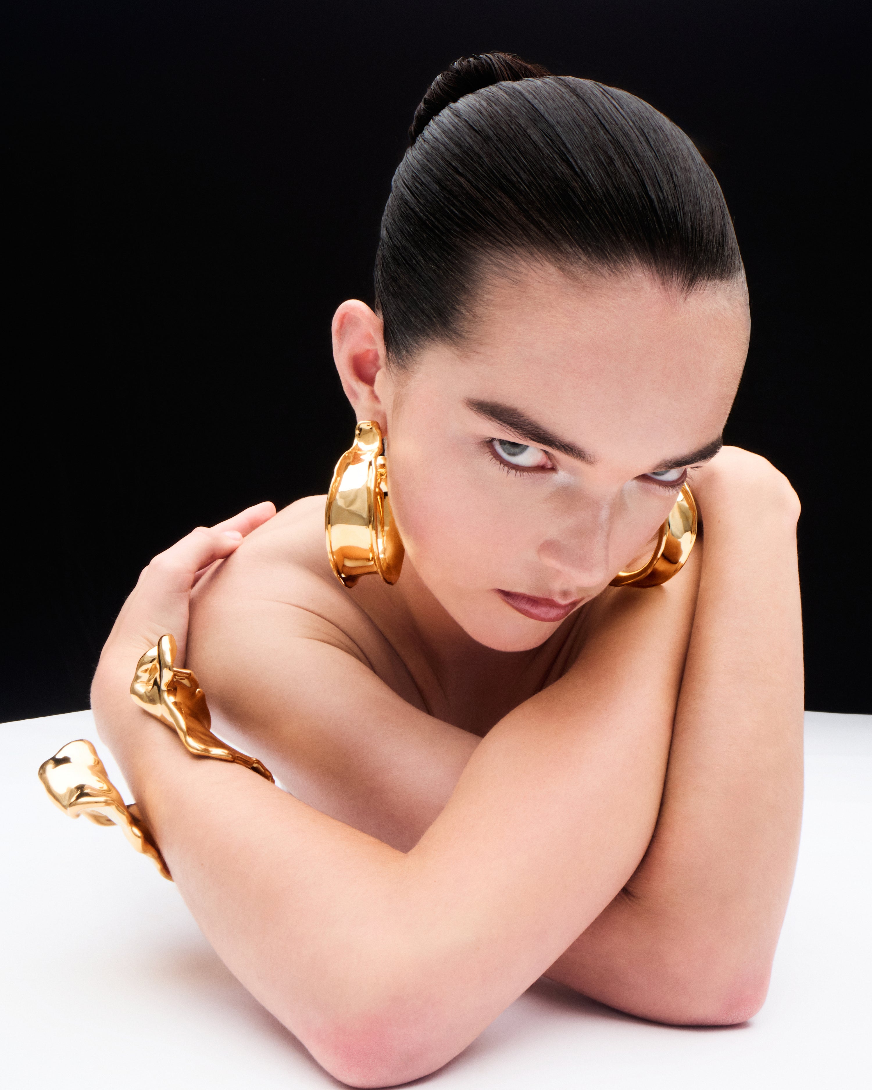 Faience Icon Hoops