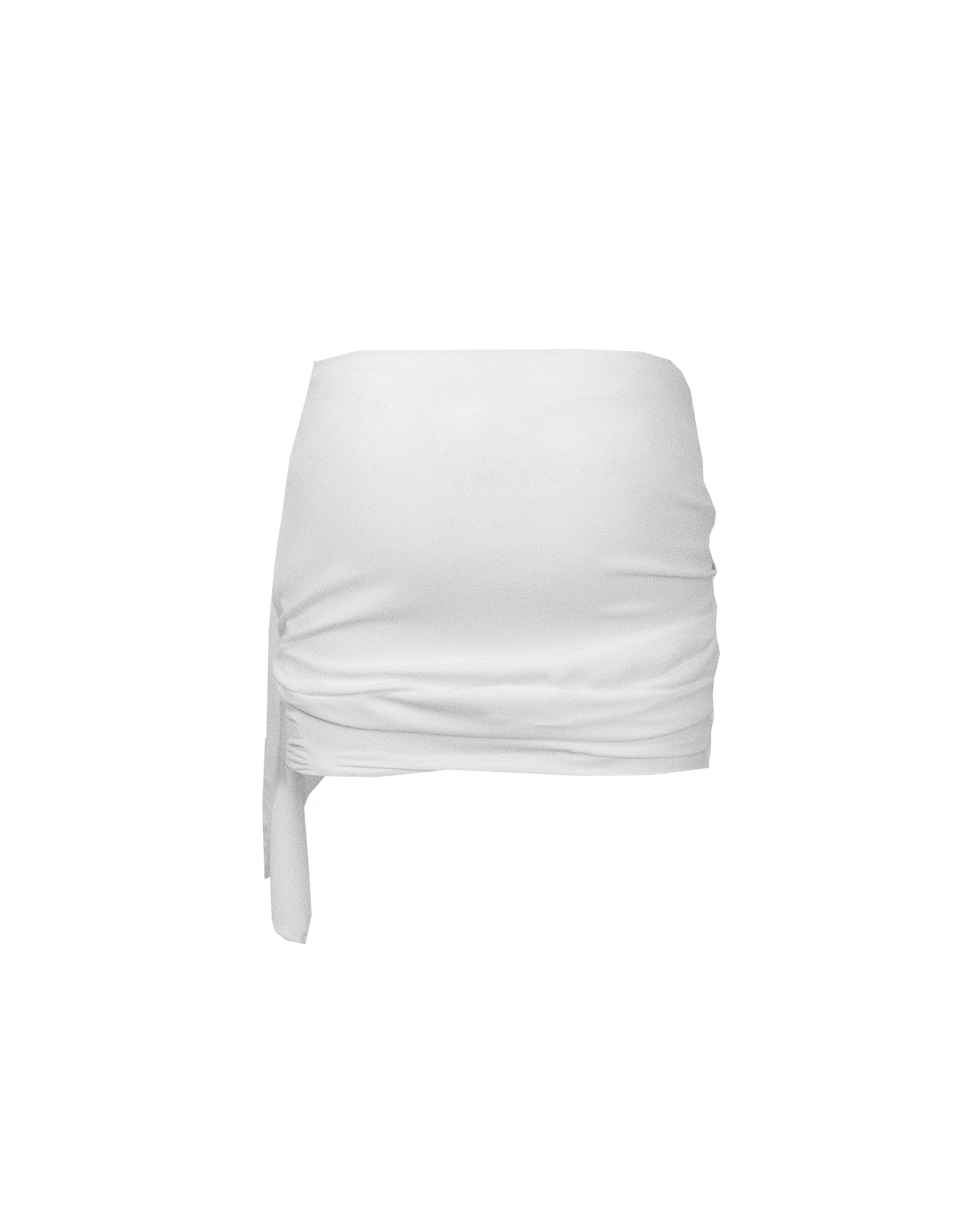 FAÏENCE DRAPED MINI SKIRT